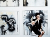 Jessica Gamsu, pictured in front of artwork by Jop Kunneke