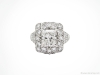 The 14K white gold, floral-inspired halo will take your breath away