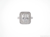 ‘Tis the season for popping the question with rings like this 18K white gold double halo