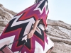 Complete Look, Salvatore Ferragamo | Merry meets edgy in bright colours and sharp patterns, all wrapped up together in a striking silhouette