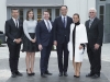 Fernando Zerillo of Dolce Media Group; Cailey Clow, sales manager at 1451 Wellington; Jonny Cracower, vice-president development of Mizrahi Developments; Sam Mizrahi; Micki Mizrahi; Remy Del Bel, finance controller at Mizrahi Developments  | Photo by George Pimentel