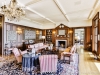 The interior is lavishly decorated with elegant, carefully considered pieces. Each room has its own personality that adds to the overall character of the estate