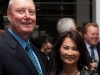 Douglas Kirwin (geologist, Kirwin Ore Deposits Collection) with Monica Lin (director of advancement at U of T)