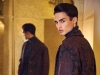 ETRO coat, turtleneck knitwear, trousers from KULT. SALVATORE FERRAGAMO shoes from KALOGIROU
