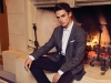 HUGO BOSS jacket, shirt, pants from TIMINIS. BILLIONAIRE boots from FIRST BOUTIQUE