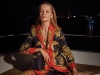 GUCCI printed silk-twill blazer & pants, chained belt bucket bag, kitty heel ankle boots from KULT