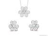 3. It’s not stuffy, that’s for sure. Whimsical jewelry evokes the sight of flowers dancing in the breeze, and a ladybug coming to take a look.