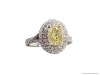7. Put a sun-shiny ring on it. Custom pieces, such as this natural fancy yellow diamond surrounded by a double halo, are available for the holidays.