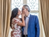 The couple in the foyer of their Tuscany home | Photography by Jesse Milns