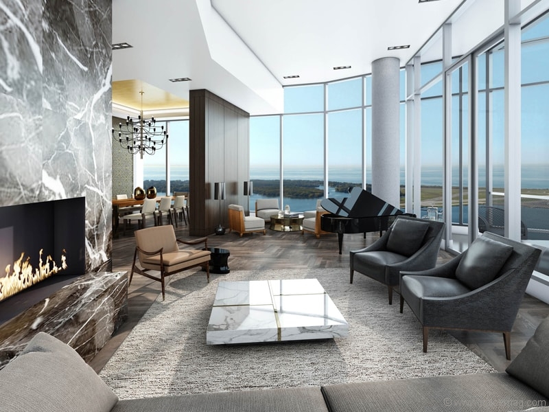 The suites at 10 York come equipped with ceilings up to 10’ high with astounding views adding to the spacious feel of the living areas | Photos courtesy of Tridel Group Of Companies