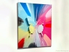 Punkmetender | 58, Acrylic on stretched canvas with resin and aluminum butterflies