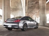 Through engine modifications and an improved exhaust system, Infiniti has managed to squeeze an extra 18 more horsepower and 6 more pounds of torque from the 3.7-Litre V-6 engine, pushing out a total of 348-HP and 276 lb.-ft. of torque.