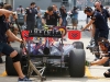 Sebastian Vettel makes a pit stop on Circuit Gilles Villeneuve in Montreal during Canada’s 2011 Grand Prix.