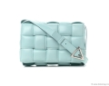 PADDED CASSETTE INTRECCIATO LEATHER CROSSBODY BAG