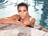 Troy Jensen adds dramatic eyes and radiant skin for a poolside photo shoot with the sensual and mysterious Kim Kardashian, his celebrity client and close friend. “She’s our generation’s sex symbol.”