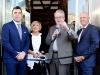 Burrows Clothiers owner Blake Lennox, Managing Director Hugo Boss Canada Lanita Layton, Mayor Rob Burton, Burrows founder Ron Burrows
