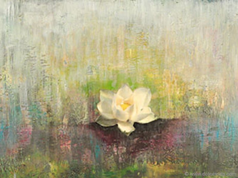 Lot #14, “White Lotus” by Joya Paul