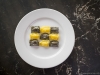 3. Corn and scallop agnolotti, corn husk ash and balsamic pasta dough stuffed with a sweet corn filling and scallop mousseline | Photos by Carlos A. Pinto