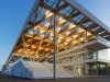 The grand entrance to the new paddock features a wooden roof, reflecting a return to natural design and materials | Photos by Steve Montpetit