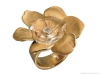 The sophisticated Gardenias maxi ring in yellow gold with diamonds and rock crystal represents images of Cuba that were brought over to Spain.  | Photos Courtesy Of Carrera Y Carrera Canada