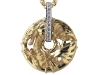 The Shanghai Mini Pendant with diamonds brings mythological creatures to life with dragons in yellow and white gold.  | Photos Courtesy Of Carrera Y Carrera Canada