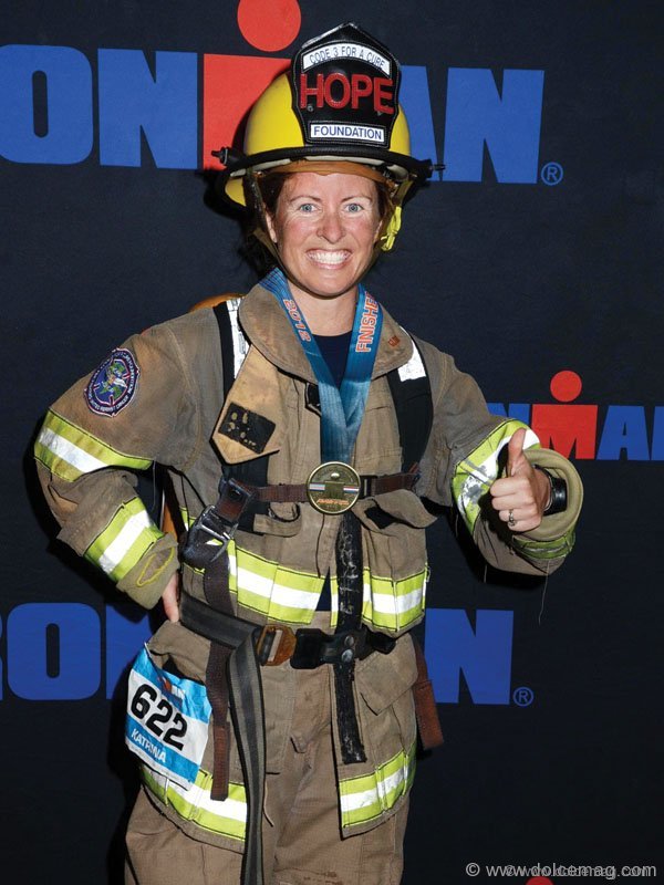 Katrina Silvia of St. Johns County Fire Rescue, Florida, pushes her body to the limits in her philanthropic adventure