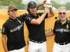 Black Watch celebrates a winning tournament with captain Nacho Figueras at the Veuve Clicquot Manhattan Polo Classic.
