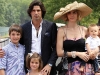 Family man Nacho seen here with his wife, model Delfina Blaquier and three children, Hilario, Aurora and Artemio.