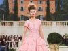 7. Dress in pink lace, embellished with braid embroidered with sequins and beads | Photo by O. Saillant