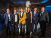 Gabriel Leung, Dennis Au-Yeung and Isaac Chan of Concord Adex Inc., Aya Primbetova, Oleg Minchenko, David Rees of De Beers