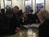 Guests examine the available lots at Copperwood Kleinburg