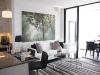 One of Expo City's model suites shines with minimalist dècor and luxury finishes.