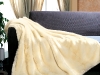 Indulge in a faux fur throw from St. Pierre or a Marzotto cashmere blanket for instant comfort and sophistication
