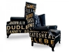 For a well-dressed home, Atelier asks you to take a seat in these black leather chairs, designed by Australian label davidmetnicole.