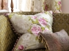 As if plucked from the Queen’s garden, this plush silk pillow with intricate embroidery belongs to Designers Guild’s Royal Collection Campanula Fabric, seen here in Gallica Rose – Rose. Photo By Designers Guild / ©James Merrell