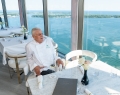 Michelin Star chef Ernesto Iaccarino, admiring the beautiful view of Lake Ontario in Don Alfonso’s new Toronto location | Photos By Emad Mohammadi