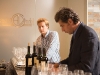 tirado readies glasses of his chilean cabernet sauvignon
