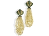 Add oomph to your look with these dazzling chandelier earrings by De Grisogono. No matter what you pair them with, these tiny dangling crystals are bound to steal the show.  www.degrisogono.com