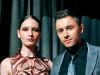 Lucian Matis with model wearing a design of his for the Fashion as Art: Exposed! fundraiser