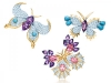 Inspired by nature and all things whimsy, these diamond and gemstone Butterfly brooches by the world-renowned Jean Schlumberger add sparkle and imagination to any outfit.