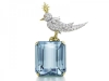 Hailed as one of his most famous pieces, Jean Schlumberger’s Bird on a Rock brooch for Tiffany & Co. stuns with round brilliant diamonds and an emerald-cut aquamarine set in 18-karat gold and platinum.