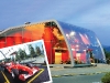 Italian designer Massimo Iosa Ghini conceptualized this striking glass gallery for Ferrari’s Factory Store in Serravalle Scrivia, Italy.
