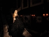 Syliva Mantella graces the stairs of her Canada home in a black skirt by Kim Ironmonger and a bustier by David Fielden. Photo By Dean West. Makeup By Raphael Vaillancourt, Judy Inc.