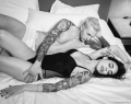 On Federico: Boxers - Dolce & Gabbana | On Veronica: Bodysuit - Fortnight Lingerie | Photographer: Jesse Milns