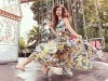 SWING DANCE: This season’s carefree colours will have you feeling lighter than air / Dress, Earrings and Shoes, Dolce&Gabbana; Ring, Stylist’s Own