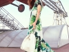GREEN QUEEN: This year’s favourite colour — a lush, wild green — makes even the comfiest of frocks as chic as can be / Dress, Escada; Jewellery, Swarovski; Bag, Blumarine; Shoes, Sergio Rossi