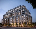 The nine-storey residences include a full catering kitchen with a collection of world-class wines and an outdoor terrace with views over downtown Toronto | Renderings Courtesy Of Forest Hill Private Residences