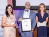 Martin Cloutier, managing partner, Mazars Canada, accepts the award for Creating Impact