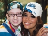 Actress and philanthropist Eva Longoria poses with Nicole Waddell at one of last year’s events.