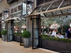 The RH café in RH Toronto is sleek, stylish and elegant, balancing the neutral tones, the fine dining experience and the courtyard feel while activating all of your senses